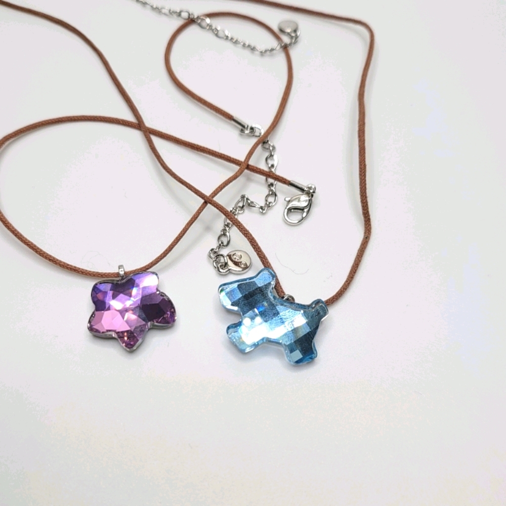 (2) Swarovski Necklaces - $0 Ship USA